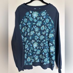 Jacob Wu mixed media sweatshirt. Size large